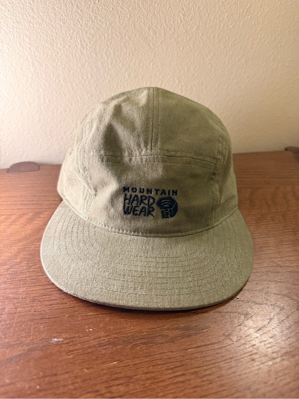 Mountain Hardwear Olive Green Five-Panel Cap with Embroidered Logo